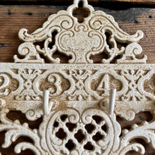 Load image into Gallery viewer, Key Rack Cast Iron 11 Keys Antique White - Phoenix Menswear