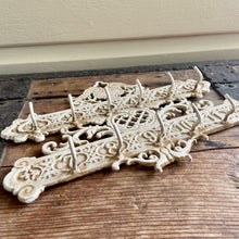 Load image into Gallery viewer, Key Rack Cast Iron 11 Keys Antique White - Phoenix Menswear