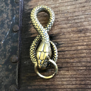 Keyring Brass Snake - Phoenix Menswear