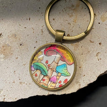 Load image into Gallery viewer, Keyring - Mushrooms - Phoenix Menswear