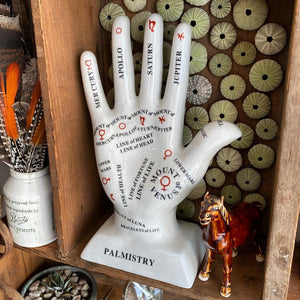 Large Ceramic Palmistry Hand - 28 cms - Phoenix Menswear