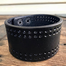 Load image into Gallery viewer, Leather Cuff Black - Phoenix Menswear