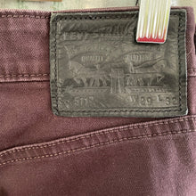 Load image into Gallery viewer, Levis 511 Plum Purple Overdyed Jeans Button Fly Sz 29/32 - OOAK - Phoenix Menswear