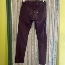 Load image into Gallery viewer, Levis 511 Plum Purple Overdyed Jeans Button Fly Sz 29/32 - OOAK - Phoenix Menswear