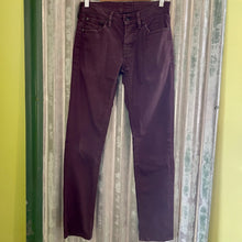 Load image into Gallery viewer, Levis 511 Plum Purple Overdyed Jeans Button Fly Sz 29/32 - OOAK - Phoenix Menswear