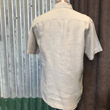 Load image into Gallery viewer, Linen Shirt Ecru S/S Preloved Sz M - OOAK - Phoenix Menswear