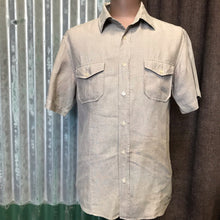 Load image into Gallery viewer, Linen Shirt Ecru S/S Preloved Sz M - OOAK - Phoenix Menswear