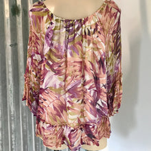 Load image into Gallery viewer, Lucky Brand Pink Floral Peasant Top Blouse Viscose Sz M - OOAK - Phoenix Menswear