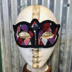 Mask Colourful Mardi Gras Masquerade - Phoenix Menswear