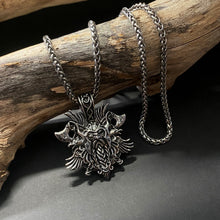 Load image into Gallery viewer, Norse Odin Pendant on Chain - Phoenix Menswear