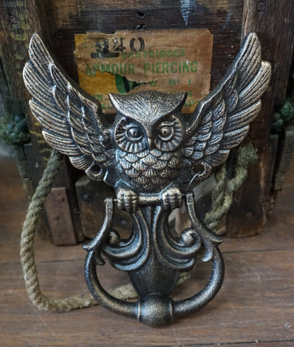 Owl Door Knocker - Cast Iron - Phoenix Menswear