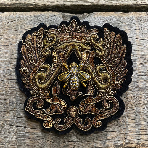Patch - Metallic Bee in Black, Copper and Gold - Phoenix Menswear