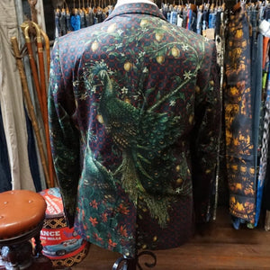 Peacock Blazer Velour Green - New - Phoenix Menswear