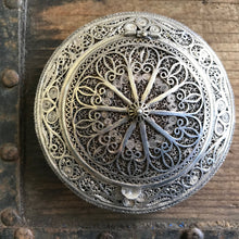 Load image into Gallery viewer, Persian Filigree Silver Antique Compact 1920&#39;s Rare - OOAK - Phoenix Menswear