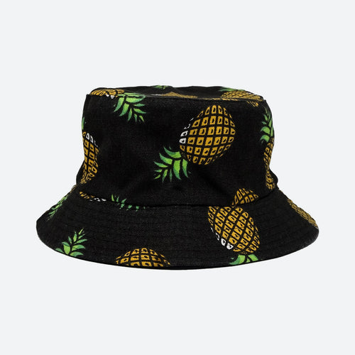 Pineapple Bucket Hat - Black - Phoenix Menswear