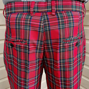 Red Tartan 2 Piece Suit Blazer Pants - New - Phoenix Menswear