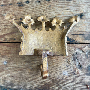 Rusty Crown Wall Hook - Cast Iron - Phoenix Menswear