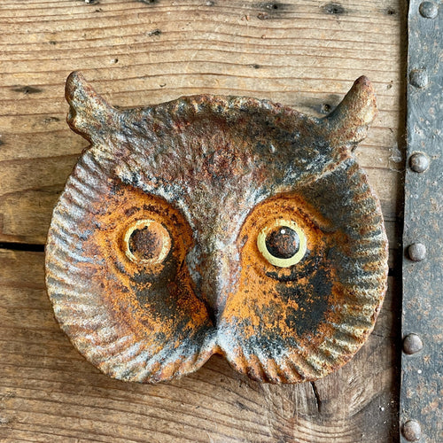 Rusty Owl Trinket Tray - Cast Iron - Phoenix Menswear
