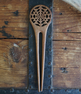 Sacred Geometry Bamboo Hairpin - Phoenix Menswear