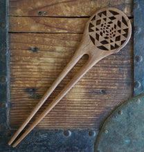 Load image into Gallery viewer, Sacred Geometry Bamboo Hairpin - Phoenix Menswear