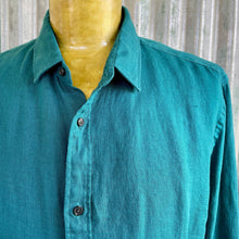 Load image into Gallery viewer, Scotch &amp; Soda Amsterdam Turquoise Aqua Linen L/S Shirt Sz XL - OOAK - Phoenix Menswear