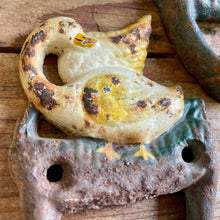 Load image into Gallery viewer, Set of 3 Rusty Swan Wall Hooks - Cast Iron - Phoenix Menswear