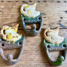 Load image into Gallery viewer, Set of 3 Rusty Swan Wall Hooks - Cast Iron - Phoenix Menswear