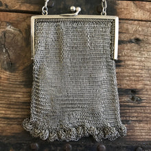 Load image into Gallery viewer, Silver Chain Mail Purse Antique - OOAK - Phoenix Menswear