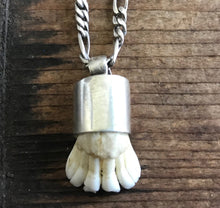 Load image into Gallery viewer, Silver Hunting Charivari Charm Marten Teeth and Silver Necklace 1930&#39;s - OOAK - Phoenix Menswear