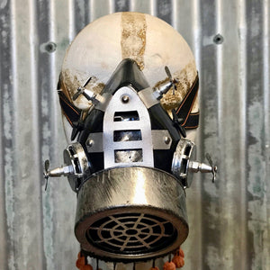 Silver Steampunk Gas Mask Respirator - Phoenix Menswear