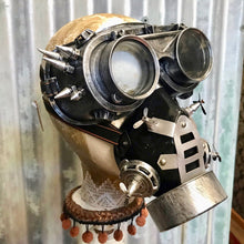 Load image into Gallery viewer, Silver Steampunk Gas Mask Respirator - Phoenix Menswear