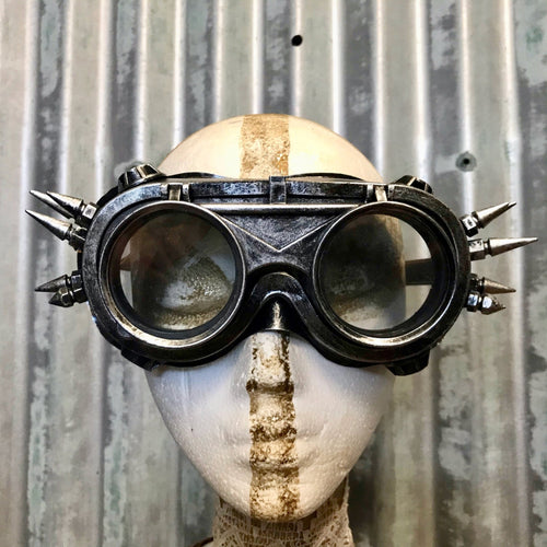 Silver Steampunk Goggles - Phoenix Menswear