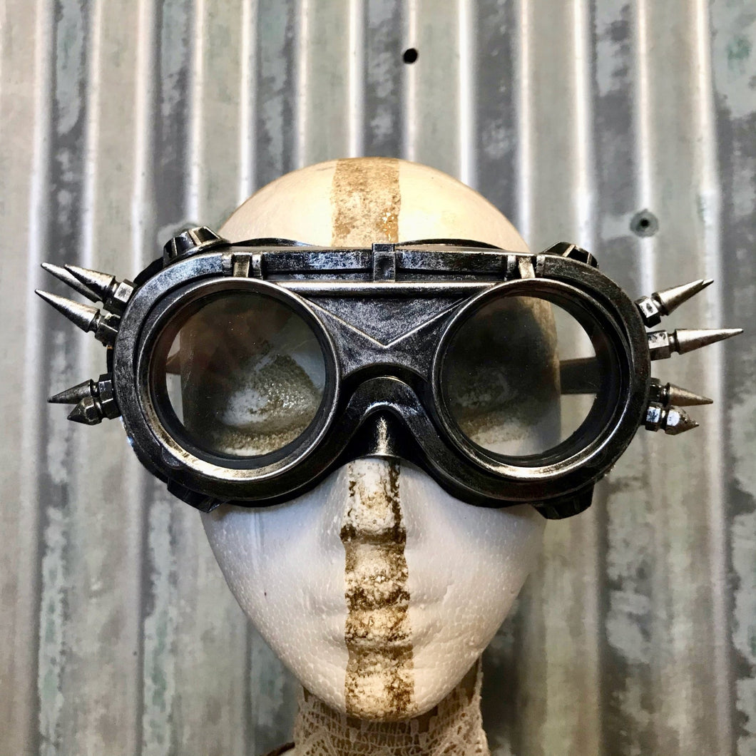 steampunk goggle Silver Steampunk Goggles – Phoenix Menswear