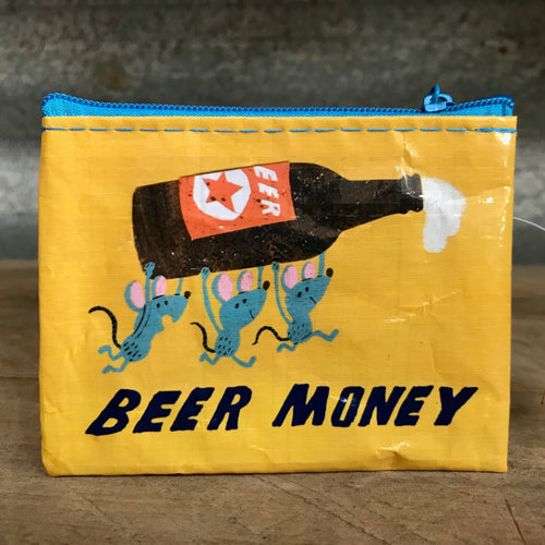 Small Upcycled Hold-All Pouch - Beer Money - Phoenix Menswear