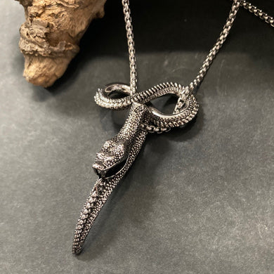 Snake Pendant on Chain - Phoenix Menswear