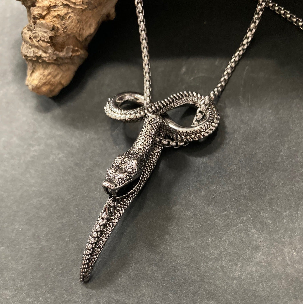 Snake Chain Silver Necklace 5 mm Unisex Women Men Solid Handmade Designer  D634