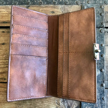 Load image into Gallery viewer, Steampunk Brown Faux Leather Wallet - Phoenix Menswear