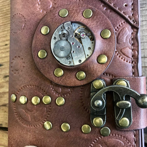 Steampunk Brown Faux Leather Wallet - Phoenix Menswear