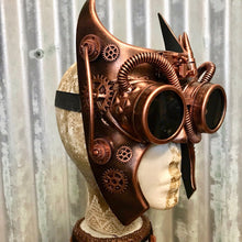 Load image into Gallery viewer, Steampunk Face Mask Copper Goggles - Phoenix Menswear