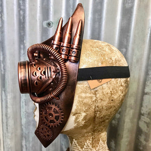 Steampunk Face Mask Copper Goggles - Phoenix Menswear