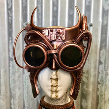 Load image into Gallery viewer, Steampunk Face Mask Copper Goggles - Phoenix Menswear