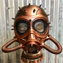 Load image into Gallery viewer, Steampunk Face Mask Copper Goggles Respirator - Phoenix Menswear