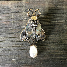 Load image into Gallery viewer, Steampunk Fly &amp; Skull Pin Brooch - Phoenix Menswear