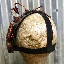 Load image into Gallery viewer, Steampunk Mask Copper Goggles Flashing Lights - Phoenix Menswear