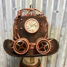 Load image into Gallery viewer, Steampunk Top Hat Copper Compass Goggles - Phoenix Menswear