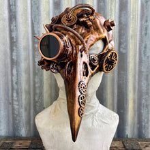 Load image into Gallery viewer, Steampunk Venetian Bird Mask Copper - One Size - Phoenix Menswear