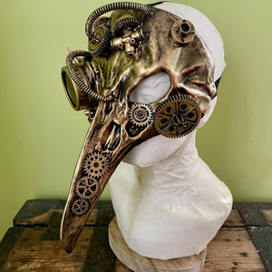 steampunk bird mask