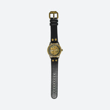 Load image into Gallery viewer, Steampunk Watch Antique Gold with Black Strap - Phoenix Menswear