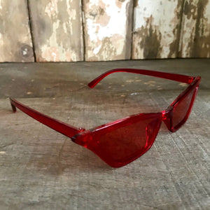 Sunglasses Cat Eye Red UV 400 - Phoenix Menswear