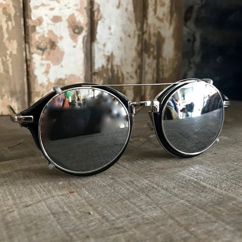 Sunglasses Round Detachable Mirror UV 400 - Phoenix Menswear